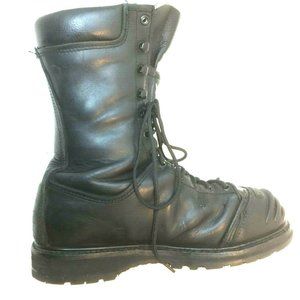 Matterhorn Steel Toe Black Leather Combat Boots